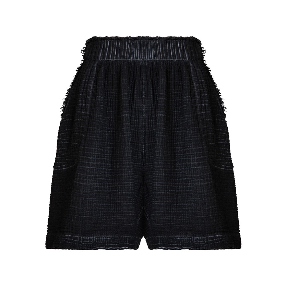 Simpuna Crinkle Black Shorts